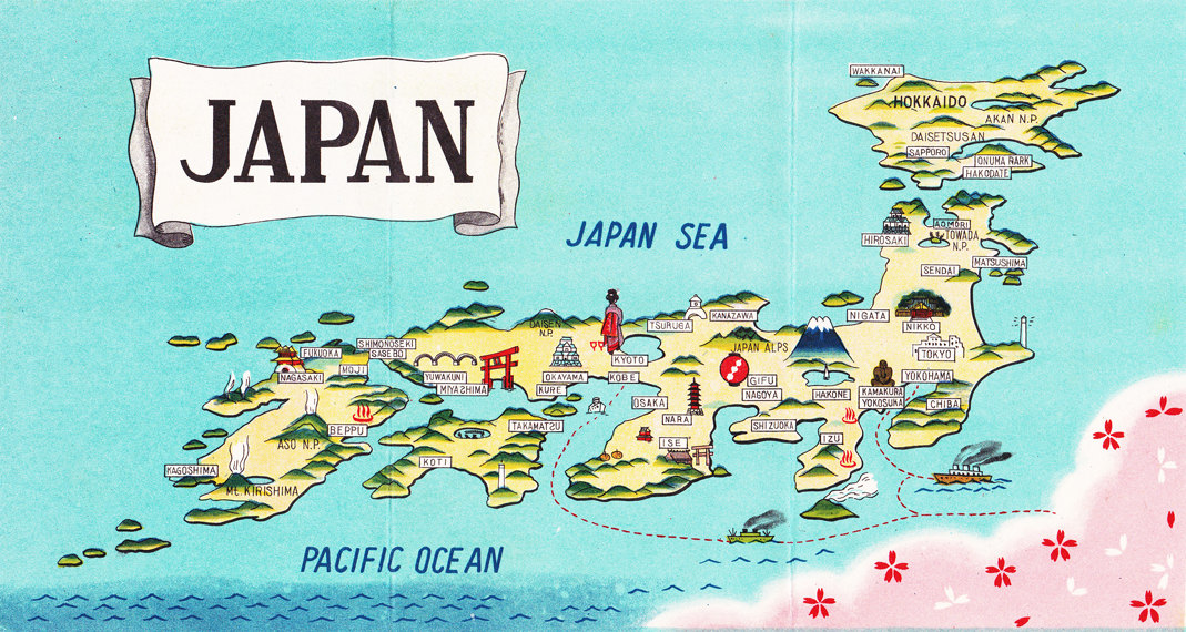 Map Sanpai Japan